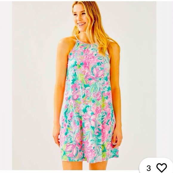 Lilly Pulitzer Dresses & Skirts - Lilly Pulitzer Margot Hot On The Scene Pima Cotton Jersey Swing Tank Dress XL